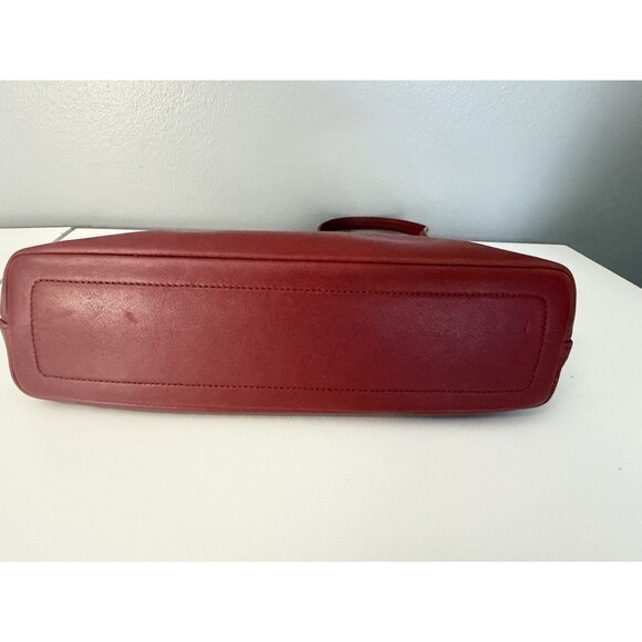 Coach Vintage Legacy Purse Ladies Shoulder Bag Red Leather Medium F23-9861 - Picture 3 of 12